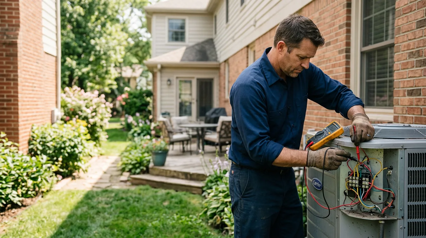 HVAC technician working near Broadalbin, NY